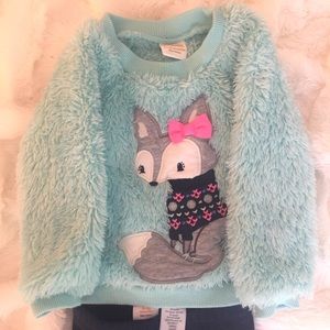 Gymboree sweater & matching fleece lined pants